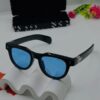 Lunettes de soleil noires premium – Verres bleutés, style moderne et élégant