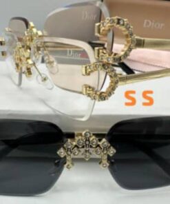 Lunettes de soleil luxe avec finition dorée – Design élégant et raffiné