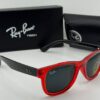Lunettes de soleil rouges transparentes – Style moderne et audacieux