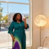 Robe Élégante Femme – Style Chic Moderne Dégradé Multicolore