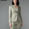 Costume femme élégant vert clair – Tailleur moderne et professionnel