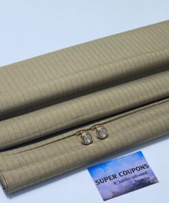 Tissu costume premium 3 mètres – Coupon élégant pour confection homme ou femme