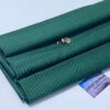 Tissu costume premium vert foncé rayé – Coupon 3 mètres pour confection élégante