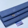 Tissu costume premium bleu clair rayé – Coupon 3 mètres pour confection élégante