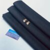 Tissu costume premium noir texturé – Coupon 3 mètres pour confection élégante