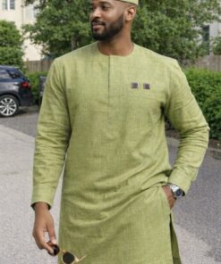 Tissu Haut de Gamme + Boutons de Manchette – Élégance et Distinction