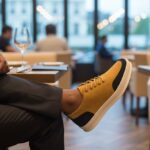 Chaussures Homme Jaune & Noir Premium – Style Moderne & Confort Urbain