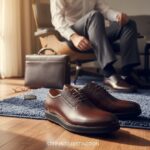 Chaussure Homme Marron Premium – Style Élégant Texture Luxe