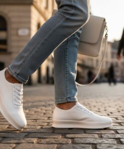 Chaussure Homme Blanche Premium – Style Moderne Minimaliste