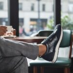 Chaussure Homme Bleu Premium – Style Moderne Texture Luxe