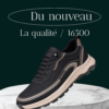 Sneakers Premium Noir Élégant – Confort Urbain Moderne