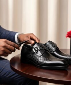 Chaussures homme élégantes en cuir – style luxe moderne et finition premium