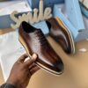 Chaussures Homme Classiques Luxe – Cuir Marron Élégance Premium