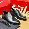 Chaussures Homme Luxe Bleu Nuit – Élégance Classique Premium