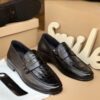 Chaussures Homme Luxe Noir Crocodile – Mocassin Élégance Premium