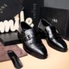 Chaussures Homme Luxe Noir Boucle – Style Business Élégance