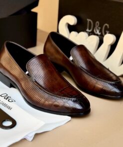 Mocassin Homme Luxe Marron Premium – Style Élégance Classique