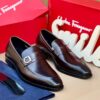 Mocassin Homme Luxe Marron Premium – Élégance Business