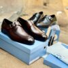Chaussures Homme Luxe Marron Boucle – Élégance Business Premium