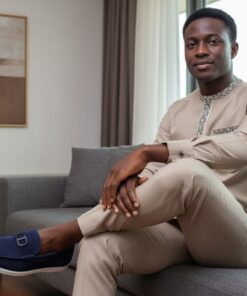 🥿 Mocassins Homme Bleu Élégance Premium – Style & Confort