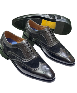 Chaussure Homme Brogue Premium – Élégance Texturée & Style Distinctif