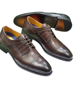 Chaussure Homme Marron Premium – Élégance Classique & Finition Distinctive