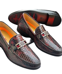 Chaussures Homme Premium Texture Croco – Élégance Signature