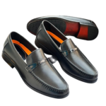 Chaussures Homme Mocassin Luxe – Détail Métallique Élégant