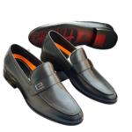 Chaussures Homme Mocassin Luxe – Boucle Métallique Moderne