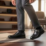 Chaussures Homme Noires Double Boucle – Élégance Intemporelle