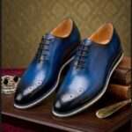 Chaussures Homme Oxford Bleu Élégant – Style Classique Moderne