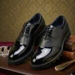 Chaussures Homme Oxford Noir Brillant – Élégance Classique Premium