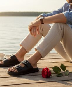 Sandales homme premium double boucle – Style affirmé & confort durable