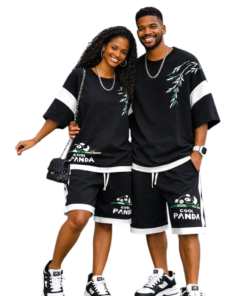 Ensemble Streetwear Couple – Cool Panda Édition