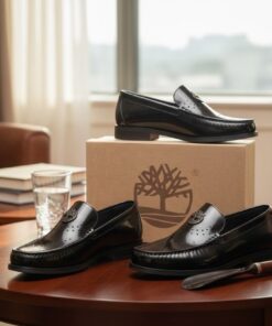 Chaussures Homme Noires Vernies – Mocassins Élégants Premium