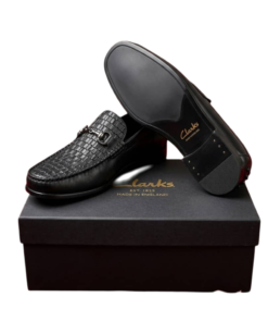 Chaussures Homme Élégantes Noires – Style Luxe Tressé Premium