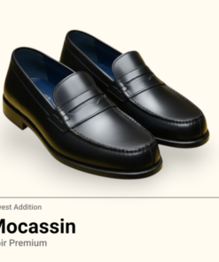 Chaussure Classique Homme – Mocassin Élégant Noir Premium