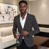 Blazer Homme Premium Noir Motif Élégant – Style Chic Moderne