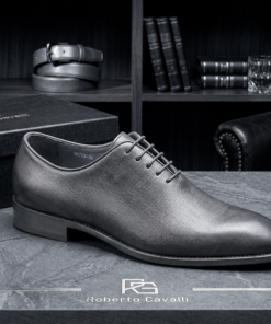 Chaussure Homme Luxe Roberto Cavalli – Élégance Moderne Gris