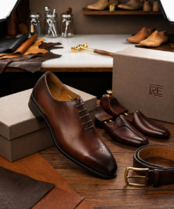 Chaussure Homme Luxe Noir – Élégance Classique Premium