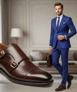 Chaussure Homme Luxe Berluti Paris Double Monk Strap Marron – Élégance Premium