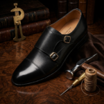 Chaussure Homme Luxe Berluti Paris Double Monk Strap Noir – Élégance Premium