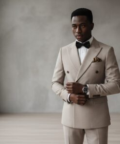 🏷️ Costume Homme Premium Beige – Élégance Raffinée & Style Distingué