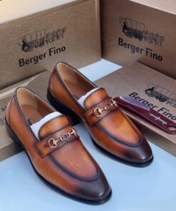 🤎 Mocassins Homme Luxe – Marron Patiné Élégant