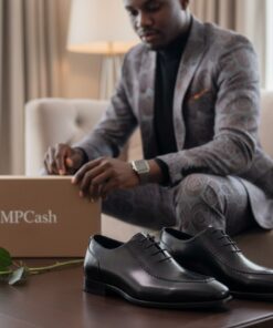 🖤 Chaussures Homme Luxe – Derby Classique Noir