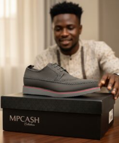 CHAUSSURE HOMME PREMIUM – GRIS MINIMALISTE