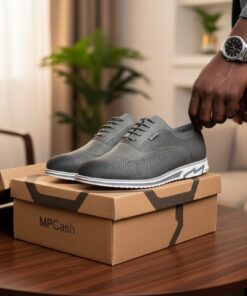 CHAUSSURE HOMME PREMIUM – GRIS ÉLÉGANT