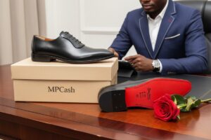 Chaussure Homme Luxe Noir Classique – Semelle Rouge Élégante