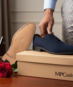 Chaussures Homme Luxe Bleu Nuit – Derby Élégant Minimaliste