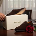 Chaussures Homme Luxe Marron – Derby Élégant Daim Premium